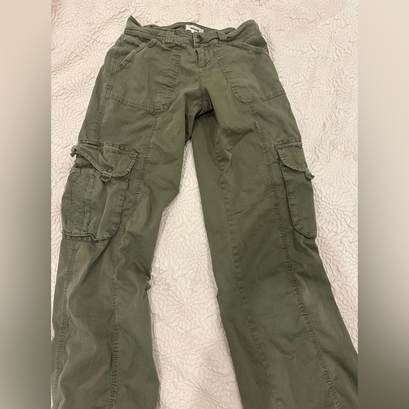 Garage Pants & Jumpsuits Garage Olive Green Chicago Low Rise Cargo